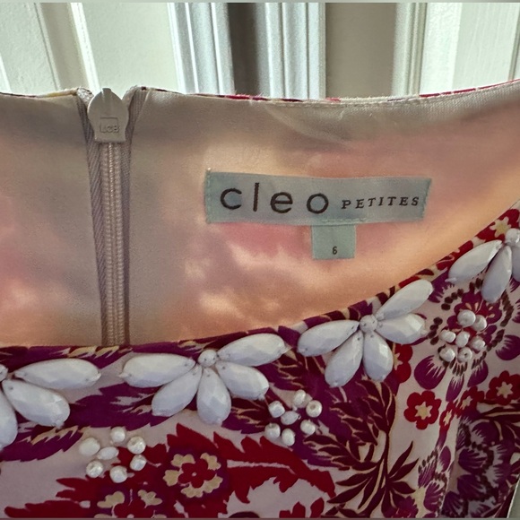 COPY - Cleo red floral dress the size 6 - Picture 3 of 3